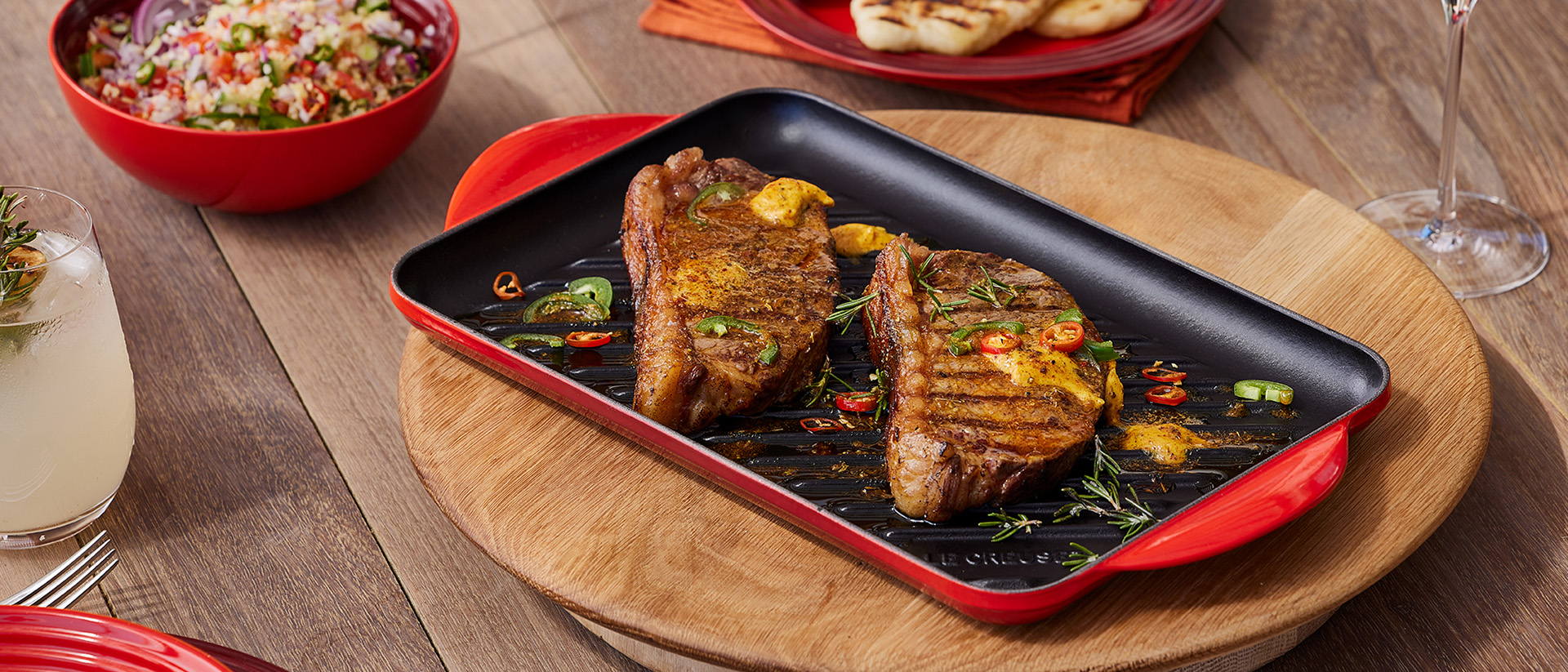 How to use a grilling pan Le Creuset UK